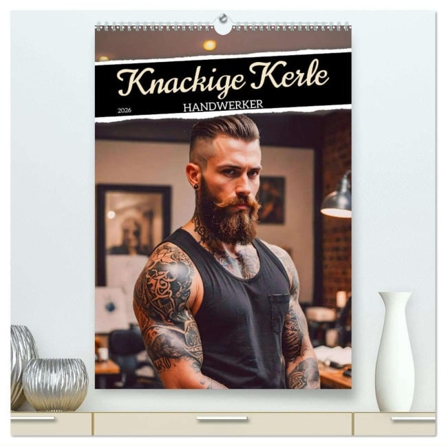 Knackige Kerle - Handwerker (hochwertiger Premium Wandkalender 2026 DIN A2 hoch), Kunstdruck in Hochglanz - Sell Pixs:Sell