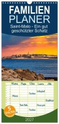 Cover-Bild zum Titel 'Familienplaner 2027 - Saint-Malo - Ein gut geschützter Schatz mit 5 Spalten (Wandkalender, 21 x 45 cm) CALVENDO' von 'Paul Michalzik'