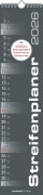 Cover-Bild zum Titel 'Streifenplaner SCHWARZ 2026 - Streifenkalender - Wandplaner - Küchen-Kalender - 11,3x49,5' von ''