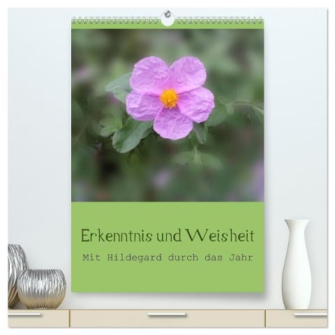 Erkenntnis und Weisheit - Hildegard von Bingen (hochwertiger Premium Wandkalender 2025 DIN A2 hoch), Kunstdruck in Hochglanz - Christine Bergmann