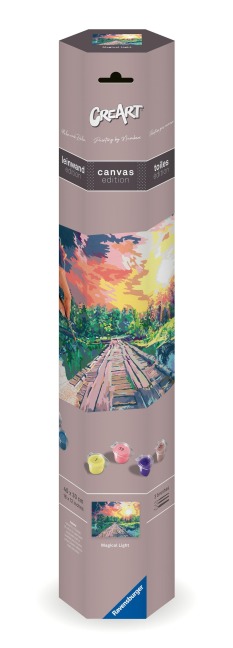CreArt, Malen nach Zahlen Canvas Leinwand - Magisches Licht - 