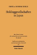 Cover-Bild zum Titel 'Holdinggesellschaften in Japan' von 'Ursula S. Eisele'
