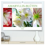 Amaryllis-Blüten (hochwertiger Premium Wandkalender 2026 DIN A2 quer), Kunstdruck in Hochglanz - Gisela Kruse