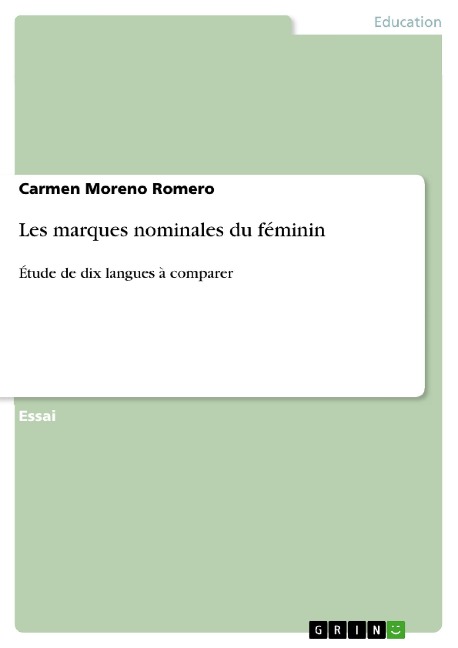 Les marques nominales du féminin - Carmen Moreno Romero