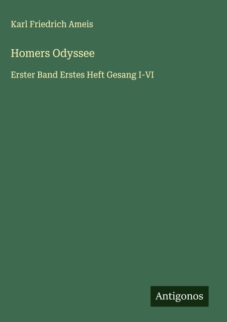 Homers Odyssee - Karl Friedrich Ameis