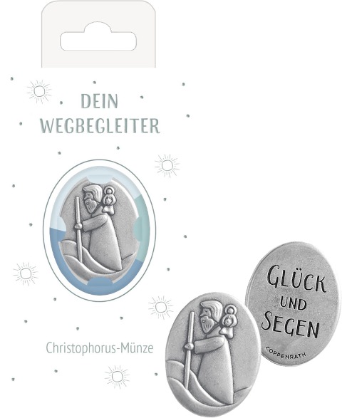 Christophorus-Münze - Glück und Segen - 