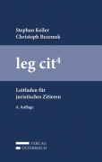 Cover-Bild zum Titel 'leg cit 4' von 'Stephan Keiler, Christoph Bezemek'