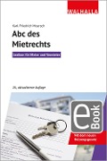 Cover-Bild zum Titel 'ABC des Mietrechts' von 'Karl-Friedrich Moersch'