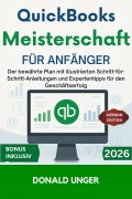 Cover-Bild zum Titel 'QuickBooks-Meisterschaft für Anfänger' von 'Donald Unger'