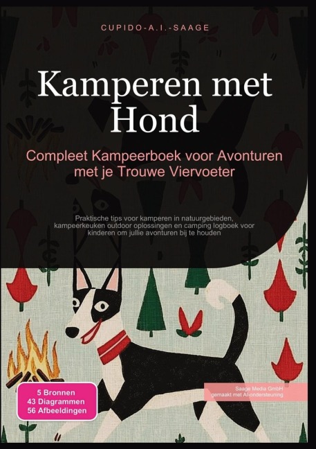 Kamperen met Hond - Cupido A. I. Saage
