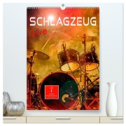 Cover-Bild zum Titel 'Schlagzeug live (hochwertiger Premium Wandkalender 2026 DIN A2 hoch), Kunstdruck in Hochglanz' von 'Peter Roder'