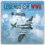 Cover-Bild zum Titel 'Legends of World War II - Legendäre Flugzeuge des Zweiten Weltkrieges 2027 - Wand-Kalender' von 'Carousel Calendar'
