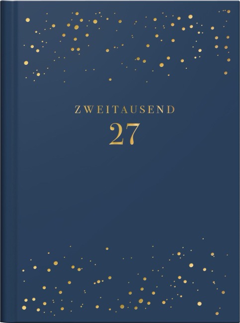 rido/idé 7013603027 Taschenkalender Premium Young Line Mini 2027 "Starry Night" A6, Kunstleder - 