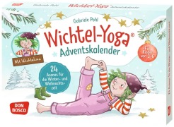 Cover-Bild zum Titel 'Wichtel-Yoga-Adventskalender. 24 Asanas für die Winter- und Weihnachtszeit' von 'Gabriele Pohl'