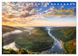 Saarland Weltkulturerbe und Wein (Tischkalender 2026 DIN A5 quer), CALVENDO Monatskalender - Prime Selection