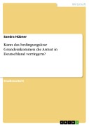 Kann das bedingungslose Grundeinkommen die Armut in Deutschland verringern? - Sandra Hübner