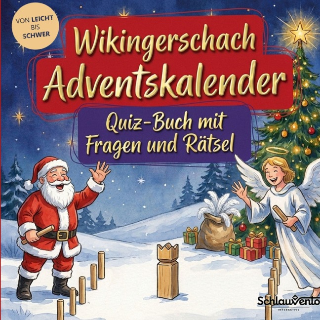 Wikingerschach-Adventskalender: Quiz-Buch mit Fragen und Rätsel - Schlauvento Interactive