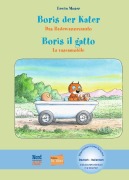 Cover-Bild zum Titel 'Boris der Kater - Das Badewannenauto (Deutsch-Italienisch)' von 'Erwin Moser'