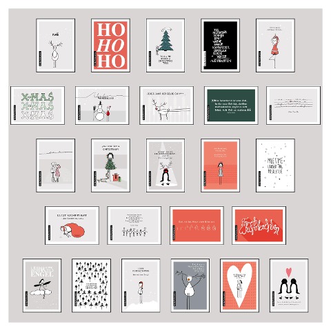 25 handgemachte Weihnachtskarten Teil 1 - Lisa Wirth