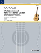 Cover-Bild zum Titel 'Melodische und fortschreitende Etüden' von 'Matteo Carcassi'