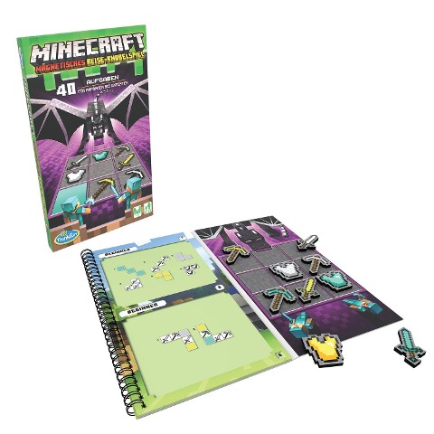 ThinkFun - 76402 - Minecraft - Das magnetische Reisespiel. Perfekt für die Reise und als Geschenk! Ein Logikspiel nicht nur für Minecraft-Fans - 