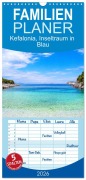 Familienplaner 2026 - Kefalonia, Inseltraum in Blau mit 5 Spalten (Wandkalender, 21 x 45 cm) CALVENDO - Elisabeth Horak-Auer