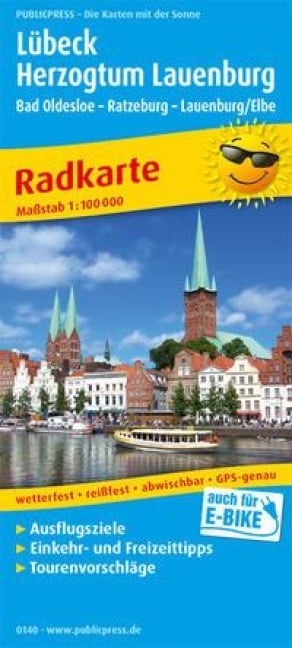 Lübeck - Herzogtum Lauenburg, Bad Oldesloe - Ratzeburg - Lauenburg/Elbe 1:100 000 - 