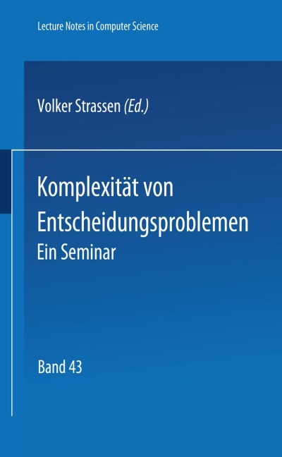 Komplexität von Entscheidungsproblemen - 