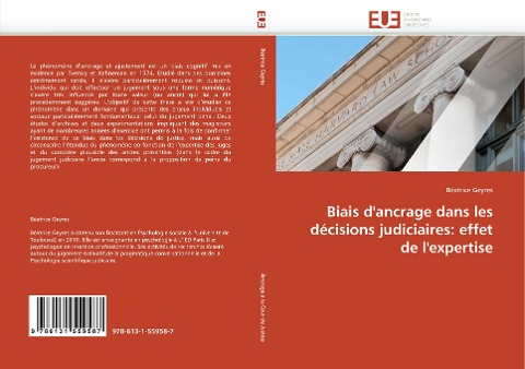 Biais d''ancrage dans les décisions judiciaires: effet de l''expertise - Béatrice Geyres