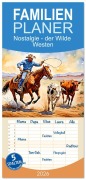 Cover-Bild zum Titel 'Familienplaner 2026 - Nostalgie - der Wilde Westen mit 5 Spalten (Wandkalender, 21 x 45 cm) CALVENDO' von 'Claudia Kleemann'