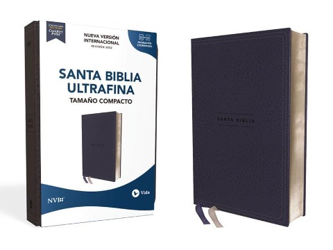 Nvi, Santa Biblia, Revisión 2022, Ultrafina, Tamaño Compacto, Leathersoft, Azul Marino, Palabras de Jesús En Rojo, Comfort Print - Nueva Versión Internacional, Vida