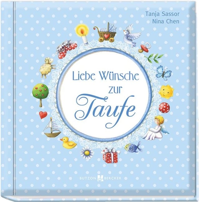 Liebe Wünsche zur Taufe (blau) - Tanja Sassor