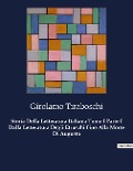 Storia Della Letteratura Italiana Tomo I Parte I Dalla Letteratura Degli Etruschi Fino Alla Morte Di Augusto - Girolamo Tiraboschi