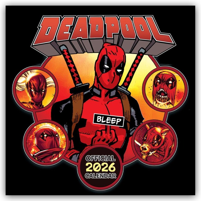 Deadpool - Offizieller Kalender 2026 - Danilo Promotion Ltd