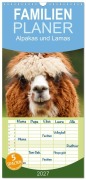 Cover-Bild zum Titel 'Familienplaner 2027 - Alpakas und Lamas mit 5 Spalten (Wandkalender, 21 x 45 cm) CALVENDO' von 'Elisabeth Stanzer'