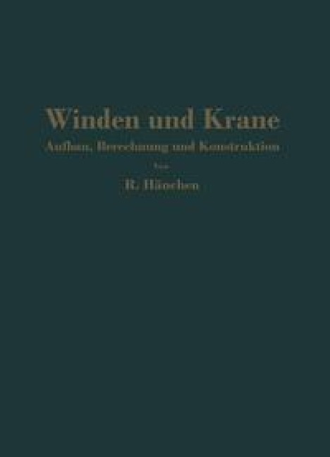 Winden und Krane - R. Hänchen