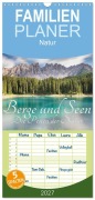 Cover-Bild zum Titel 'Familienplaner 2027 - Berge und Seen - Die Perlen der Natur mit 5 Spalten (Wandkalender, 21 x 45 cm) CALVENDO' von 'Maik Major'