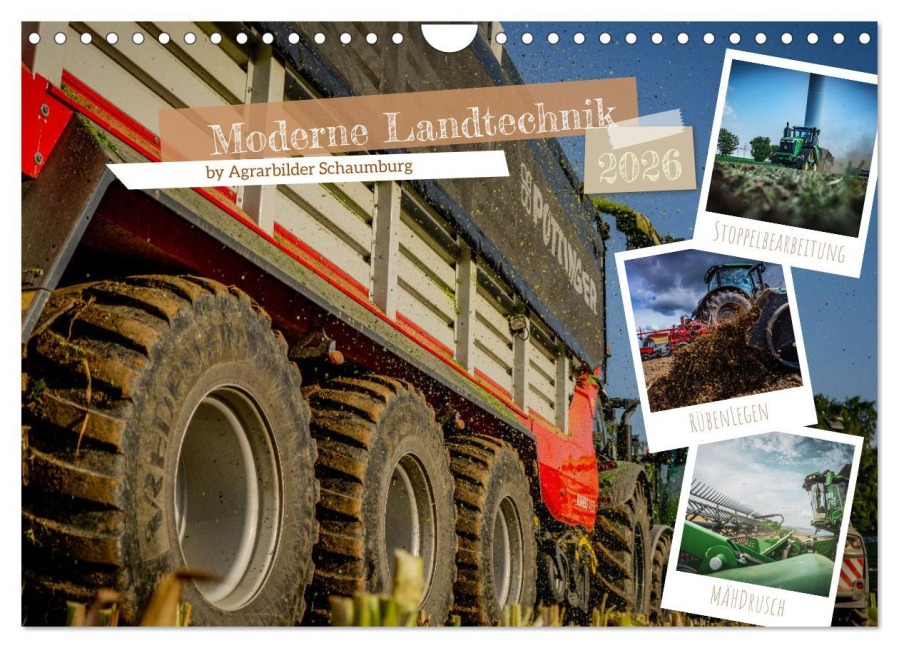 Moderne Landtechnik (Wandkalender 2026 DIN A4 quer), CALVENDO Monatskalender - Simon Witt
