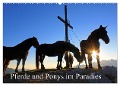 Pferde und Ponys im Paradies (Wandkalender 2025 DIN A2 quer), CALVENDO Monatskalender - Christa Kramer