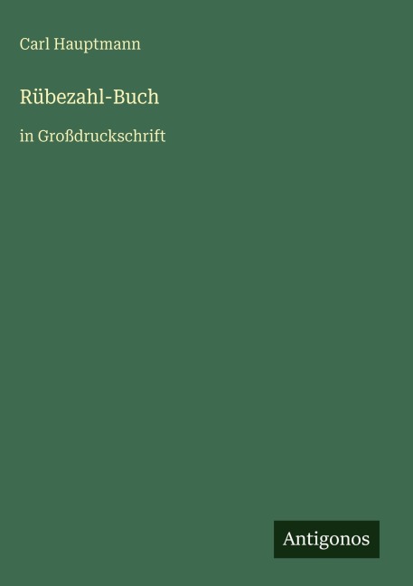 Rübezahl-Buch - Carl Hauptmann