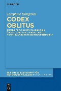 Cover-Bild zum Titel 'Codex oblitus' von 'Josephine Klingebeil'