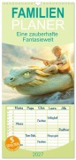 Cover-Bild zum Titel 'Familienplaner 2027 - Eine zauberhafte Fantasiewelt mit 5 Spalten (Wandkalender, 21 x 45 cm) CALVENDO' von 'Liselotte Brunner-Klaus'