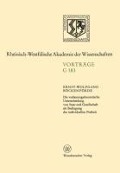 Die verfassungstheoretische Unterscheidung von Staat und Gesellschaft als Bedingung der individuellen Freiheit - Ernst-Wolfgang Böckenförde