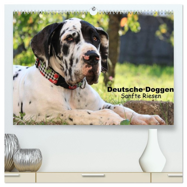 Deutsche Doggen - Sanfte Riesen (hochwertiger Premium Wandkalender 2026 DIN A2 quer), Kunstdruck in Hochglanz - Marion Reiß - Seibert