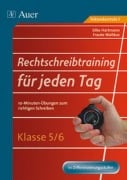 Cover-Bild zum Titel 'Rechtschreibtraining für jeden Tag, Klasse 5/6' von 'Silke Hartmann, Frauke Waitkus'