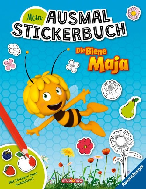 Mein Ausmalstickerbuch: Die Biene Maja - 