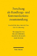 Cover-Bild zum Titel 'Forschung als Handlungs- und Kommunikationszusammenhang' von ''