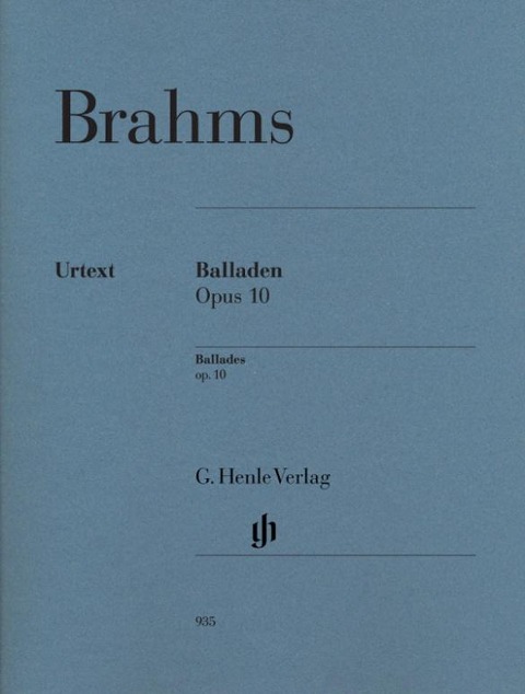 Brahms, Johannes - Balladen op. 10 - Johannes Brahms