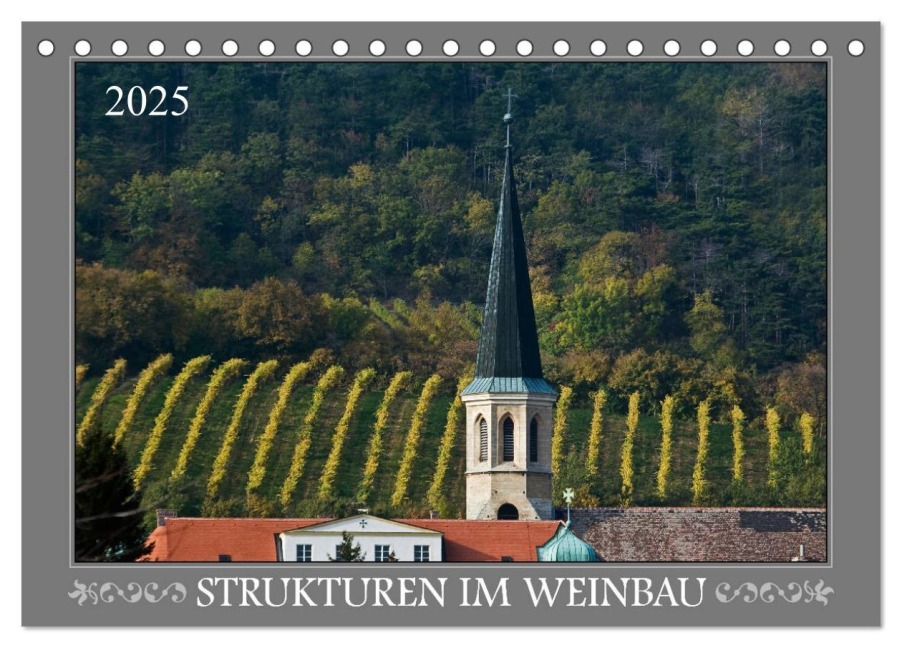Strukturen im Weinbau (Tischkalender 2025 DIN A5 quer), CALVENDO Monatskalender - Werner Braun