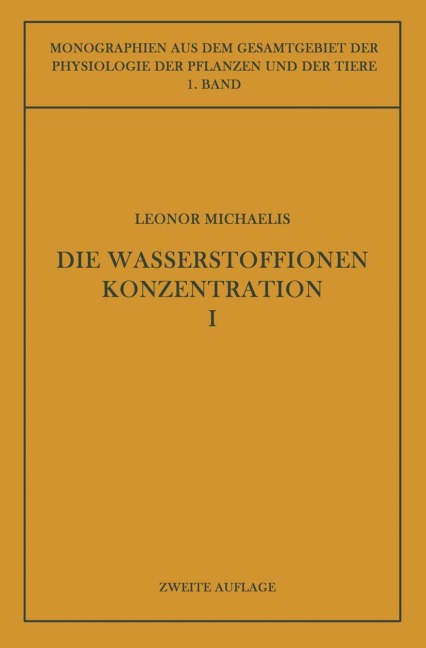 Die Wasserstoffionenkonzentration - Leonor Michaelis